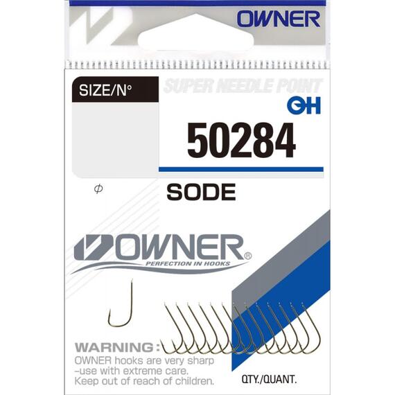 Крючок OWNER Sode gold №12 14шт, Цвет: Gold, Размер: №12, Количество: 14, фото 