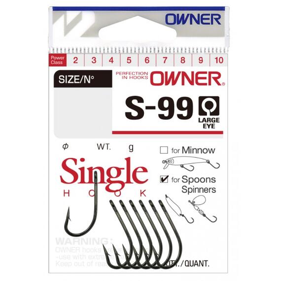 Крючок OWNER S-99 BC №10 9шт, Размер: №10, Количество: 9, фото 