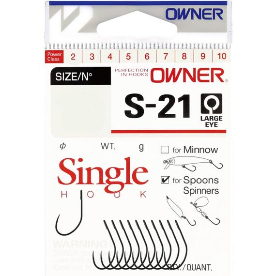 Крючок OWNER S-21 BC №6 10шт, Размер: №6, Количество: 10, фото 