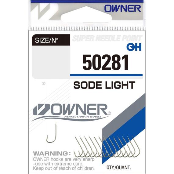 Крючок OWNER Sode Light brown №18 14шт, Цвет: Brown, Размер: №18, Количество: 14, фото 