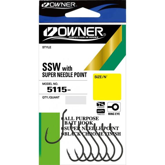 Крючок OWNER Oh SSW BC №5/0 4шт, Размер: №5/0, Количество: 4, фото , изображение 2