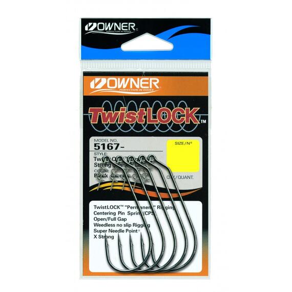 Крючок OWNER Twist Lock Light BC №4/0 5шт, Размер: №4/0, Количество: 5, фото 