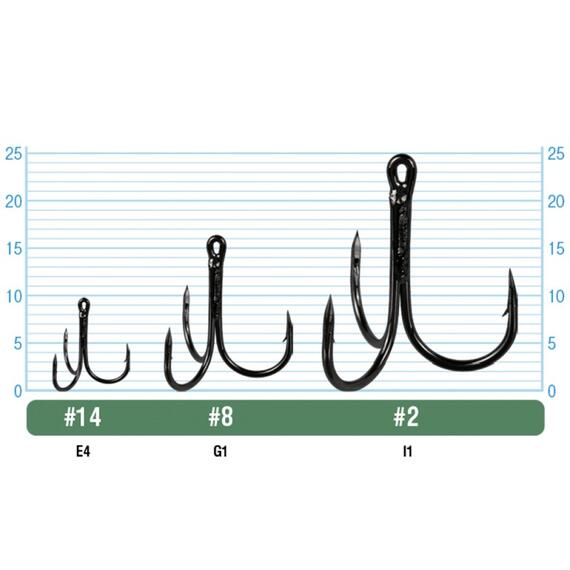Крючок OWNER тройной STN-36BC №8 8шт, Размер: №8, Количество: 8, фото , изображение 2