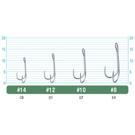Крючок OWNER двойной SD-26 №8 8шт, Размер: №8, Количество: 8, фото , изображение 2