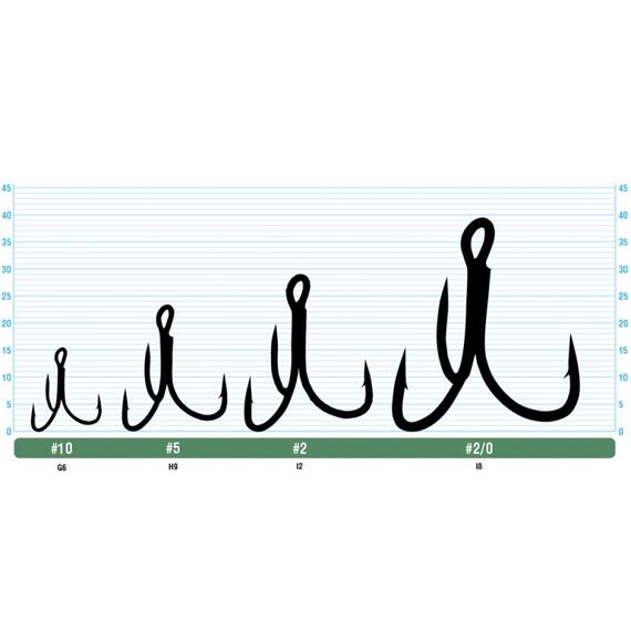 Крючок OWNER тройной ST-46TN №3 7шт, Размер: №3, Количество: 7, фото , изображение 2