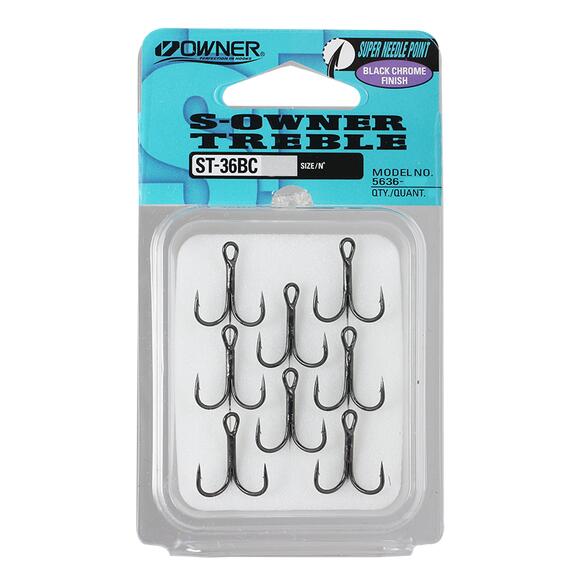 Крючок OWNER тройной ST-36BC №2 6шт, Размер: №2, Количество: 6, фото 