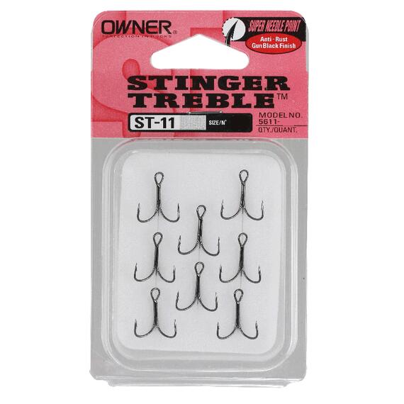 Крючок OWNER тройной ST-11 BC №16 8шт, Размер: №16, Количество: 8, фото 