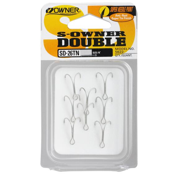 Крючок OWNER двойной SD-26 №8 8шт, Размер: №8, Количество: 8, фото 