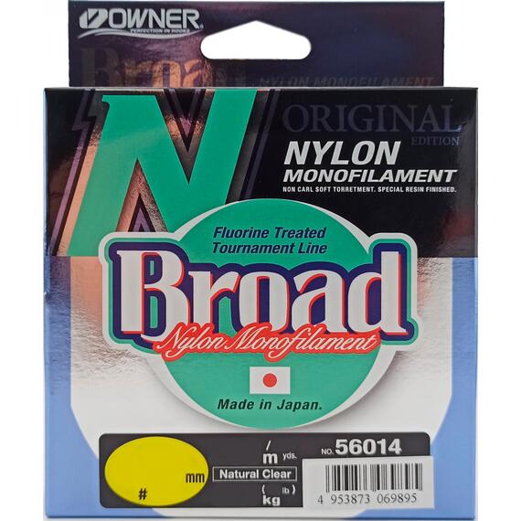 Леска OWNER Broad 300м 0,24мм 5кг, Цвет: Natural Clear, Размер: 0.24 мм, фото 