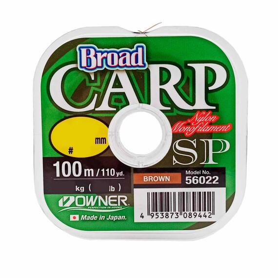 Леска OWNER Broad Carp SP brown 100м 0,28мм 5,9кг, Цвет: Brown, Размер: 0.28 мм, фото 