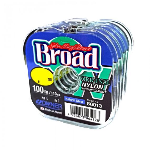 Леска OWNER Broad 100м 0,28мм 7,2кг, Цвет: Natural Clear, Размер: 0.28 мм, фото 
