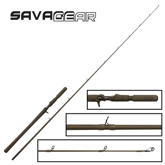 Удилище кастинговое SAVAGE GEAR SG4 Jerk Specialist Trigger 6'6" 206cm 80-150g 1+1sec Toray, фото , изображение 3