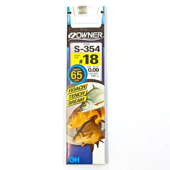 Поводок готовый OWNER S-354 №18 10шт, Номер: №18, фото 