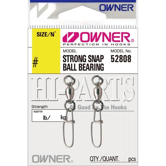 Застежка OWNER Strong Snap Ball Bearing №0 2шт, Номер: №0, фото 