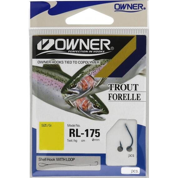 Поводок готовый OWNER RL-175 №8 10шт, Номер: №8, фото 