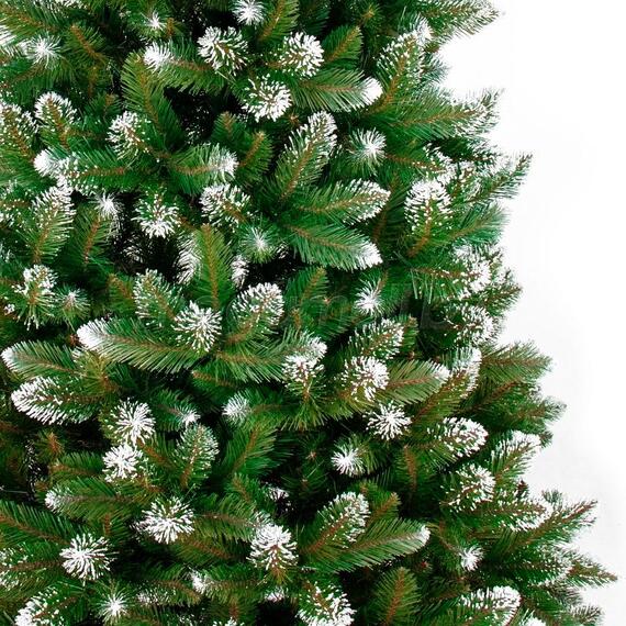 Ёлка (ель) искусственная Хрустальная (белое напыление, 120 см), фото , изображение 2