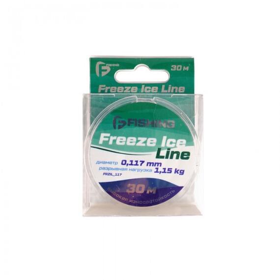 Леска F-FISHING Freeze Ice Line 30м 0,074мм 0,45кг, Диаметр лески: 0,074 мм, Размотка: 30 м, фото 