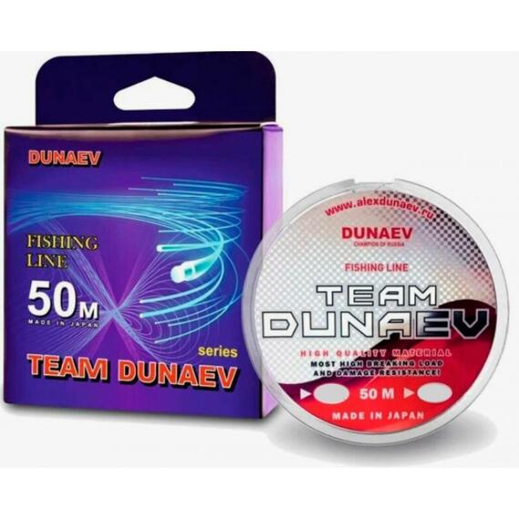 Леска TEAM DUNAEV 50m 0.090мм, Диаметр лески: 0,090 мм, Размотка: 50 м, Разрывная нагрузка: 0,95 кг, фото 