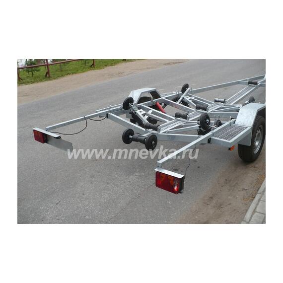 Прицеп лодочный одноосный ЛАВ 81016 (ложементы) Вектор, фото , изображение 9