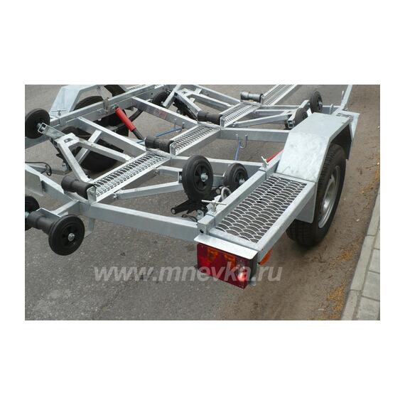 Прицеп лодочный одноосный ЛАВ 81016 (ложементы) Вектор, фото , изображение 5