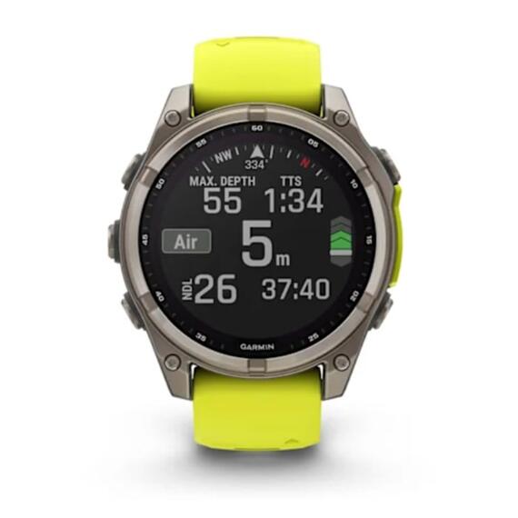Часы Garmin Fenix 8 - 47 мм Solar Sapphire титан, силиконовый ремешок, фото , изображение 8