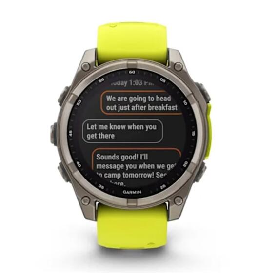 Часы Garmin Fenix 8 - 47 мм Solar Sapphire титан, силиконовый ремешок, фото , изображение 10