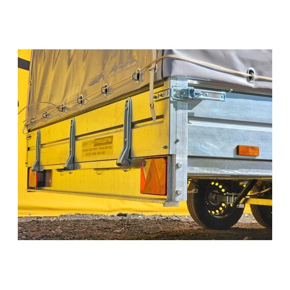 Прицеп лодочный одноосный ЛАВ 81013A 5.0 (высокий борт) Вектор, фото , изображение 3