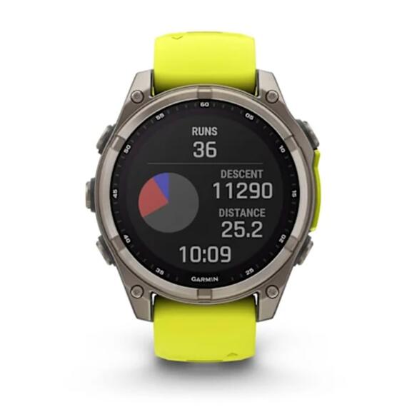 Часы Garmin Fenix 8 - 47 мм Solar Sapphire титан, силиконовый ремешок, фото , изображение 9