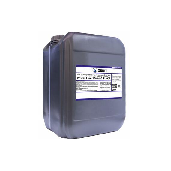 Масло моторное полусинтетическое ZENIT Power Line SUPER SL/CF 10W-40, 20 л, фото 