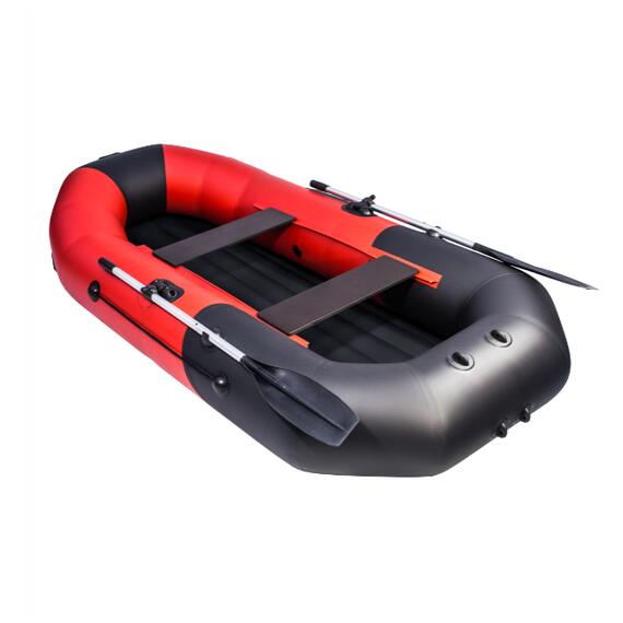 Надувная лодка Таймень NX 270 красный/черный, Цвет: красно-черный, Расцветка: красный-черный, Количество пассажиров: 3, фото , изображение 2