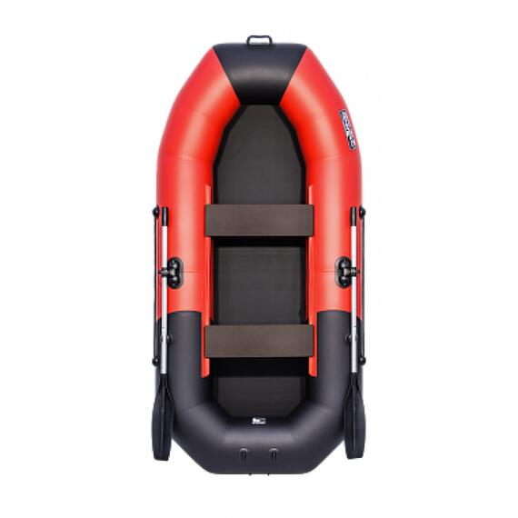 Надувная лодка Таймень NX 270 красный/черный, Цвет: красно-черный, Расцветка: красный-черный, Количество пассажиров: 3, фото 