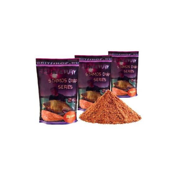 FishBerry Прикормочная смесь Big Carp - 2 кг, Вкус для группировки: Big Carp, фото 