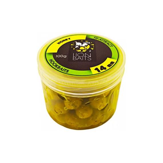 Lion Baits Бойл в банке (HI-ATTRACT) 14 мм HONEY - 100 гр, Вкус для группировки: HONEY, фото 