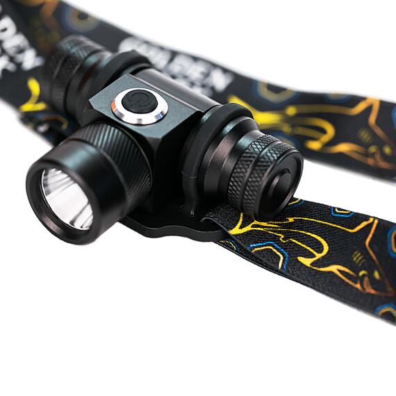 Налобный фонарь Golden Shark Profi с аккумулятором, фото 