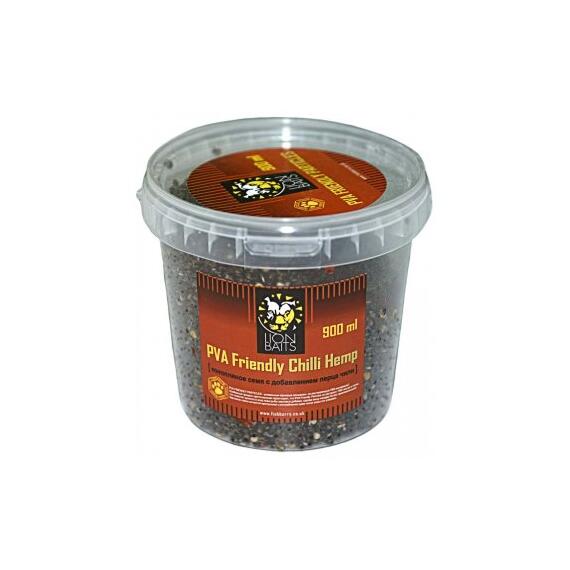Lion Baits PVA Friendly Chilli Hemp (конопляное семя с добавлением перца чили) - 900 мл, Вкус: конопляное семя с перцем чили, фото 