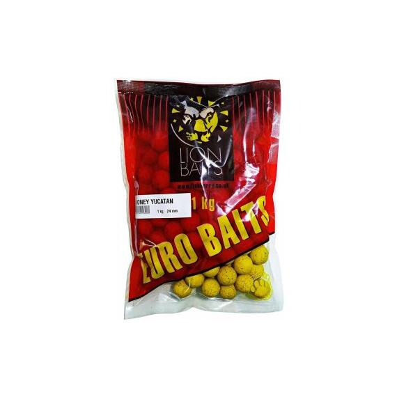 Lion Baits Бойлы тонущие серии EURO BAITS 24 мм мед Юкатан - 1 кг, Вкус для группировки: мед Юкатан, фото 