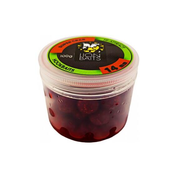 Lion Baits Бойл в банке (HI-ATTRACT) 14 мм SUPER CRAB - 100 гр, Вкус для группировки: Super Crab, фото 