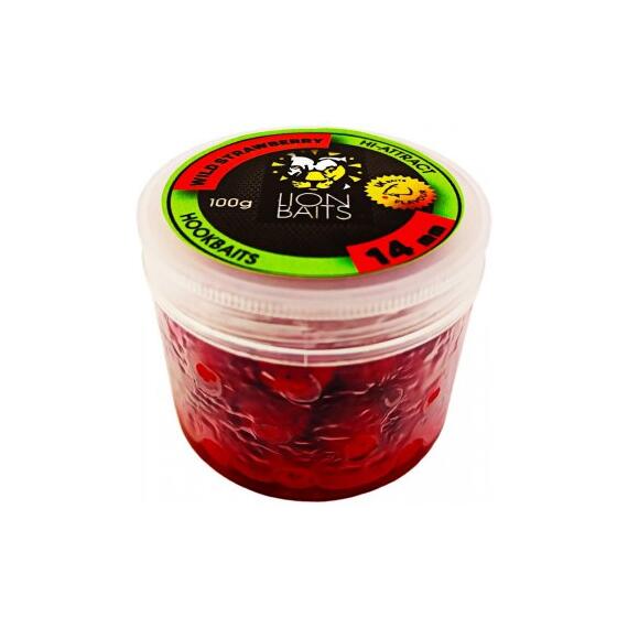Lion Baits Бойл в банке (HI-ATTRACT) 14 мм WILD STRAWBERRY - 100 гр, Вкус для группировки: WILD STRAWBERRY, фото 