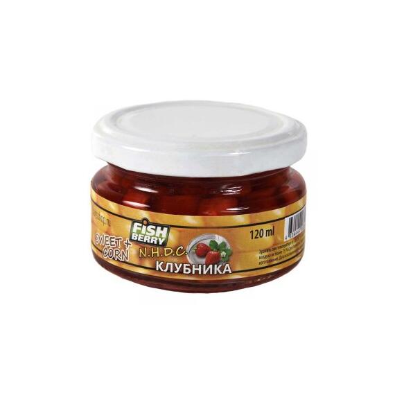 FishBerry Кукуруза насадочная Клубника - 120 мл, Вкус для группировки: Клубника, фото 
