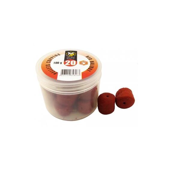 Lion Baits Пеллетс COPPENS RED HALIBUT (просверленный) 20 мм, Вкус: Red Halibun, Диаметр (мм): 20, фото 