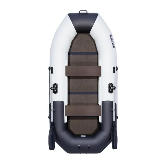 Лодка Таймень N 270 НД "Комби" Светло-серый/черный