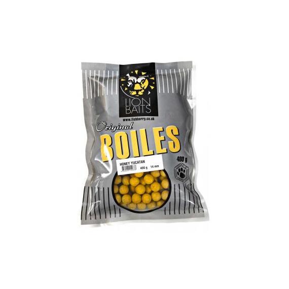 Lion Baits Бойлы тонущие серии ORIGINAL 14 мм мед Юкатан - 400 гр, Вкус для группировки: мед Юкатан, фото 