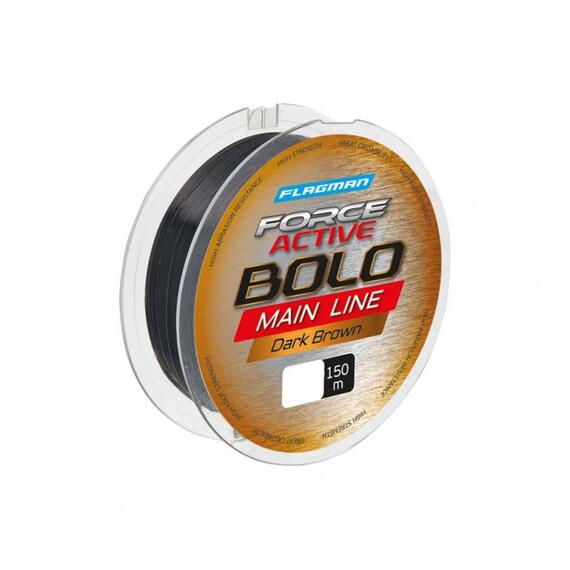 Леска FLAGMAN Force Active Bolo Main Line 150м 0.235мм, Диаметр лески: 0,235 мм, Размотка: 150 м, Разрывная нагрузка: 4 кг, фото 