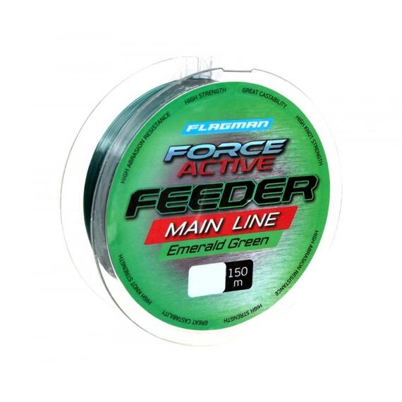 Леска FLAGMAN Force Active Feeder Main Line 150м 0.235мм, Диаметр лески: 0,235 мм, Размотка: 150 м, Разрывная нагрузка: 4 кг, фото 