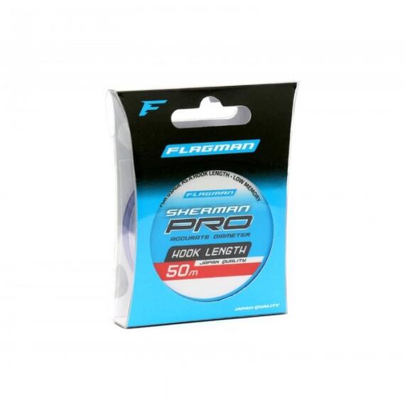 Леска FLAGMAN Sherman Pro Hook Lenght 50м 0.181мм, Диаметр лески: 0,181 мм, Размотка: 50 м, Разрывная нагрузка: 2,79 кг, фото , изображение 2