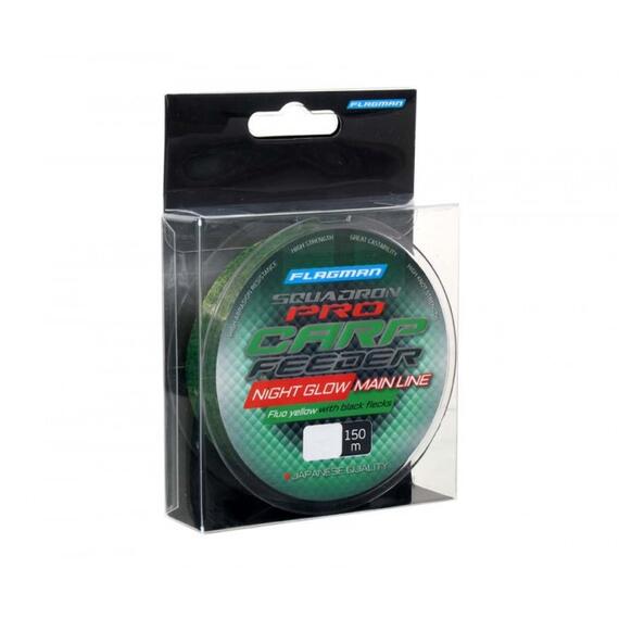 Леска FLAGMAN Squadron Pro Carp Feeder Night Glow Line 150м 0.286мм, Диаметр лески: 0,286 мм, Размотка: 150 м, Разрывная нагрузка: 6,5 кг, фото , изображение 2