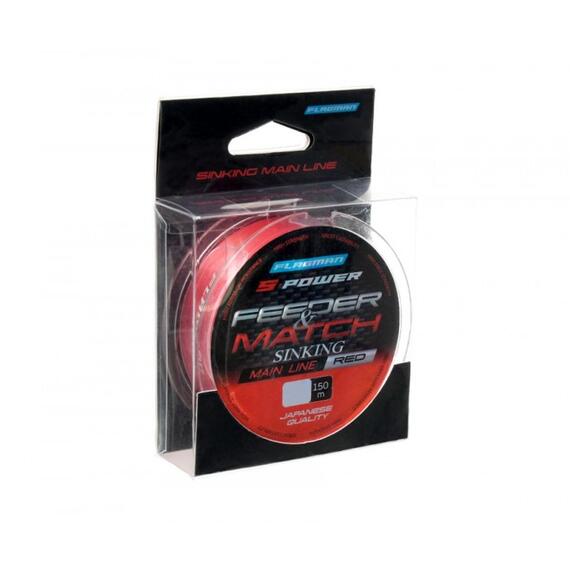 Леска FLAGMAN S-Power Feeder/Match Sinking Main Line 150м 0.28мм, Диаметр лески: 0,28 мм, Размотка: 150 м, Разрывная нагрузка: 9,2 кг, фото , изображение 2