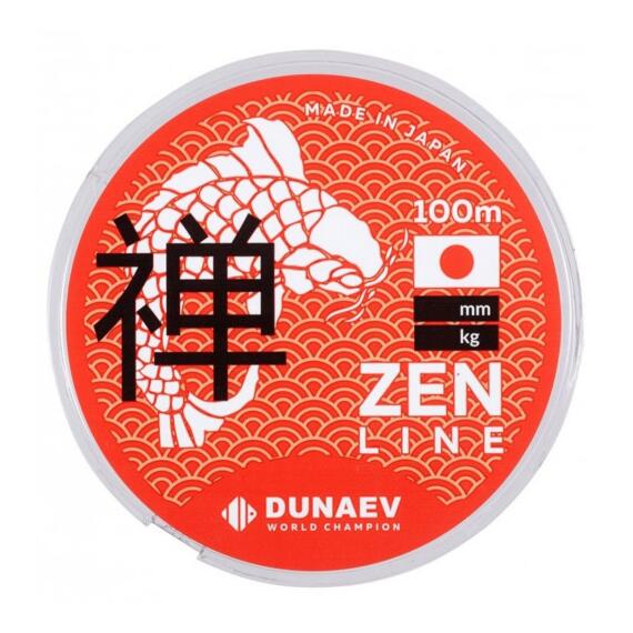 Леска DUNAEV ZEN Line 100m 0.15мм, Диаметр лески: 0.15 мм, Размотка: 100 м, Разрывная нагрузка: 2.40 кг, фото 