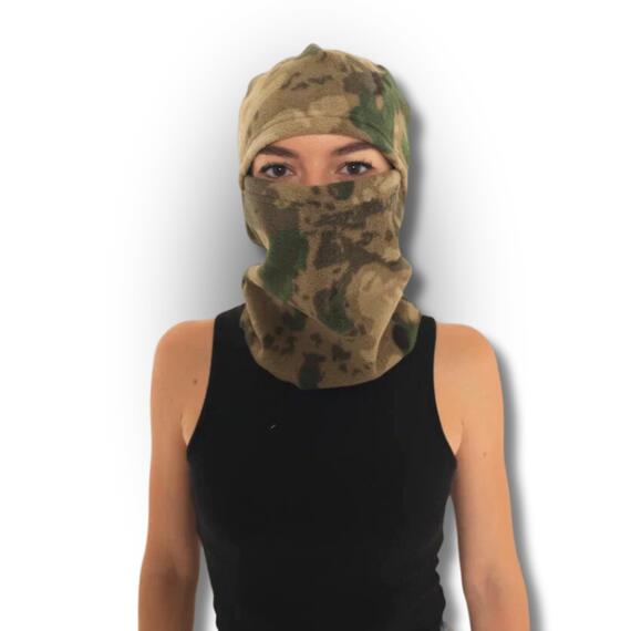 Балаклава флисовая, мох (56-62), Цвет: мох, Размер: 56-62, фото , изображение 9