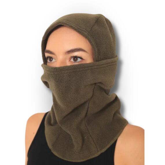 Балаклава флисовая, олива (56-60), Цвет: олива, Размер: 56-60, фото , изображение 9
